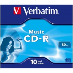 VERBATIM CDR MUSIC LIVE-IT COLOR 80  CF.10