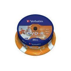 VERBATIM SPINDLE PRINT.25 DVD-R 16X 4.7G   S