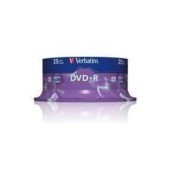 VERBATIM SPINDLE 25 DVD+R 4 7GB 16X  C.25  S