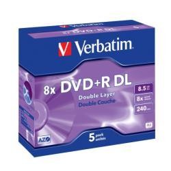 VERBATIM DVD+R DOUBLE LAYER 8.5GB 8X CF.5  )