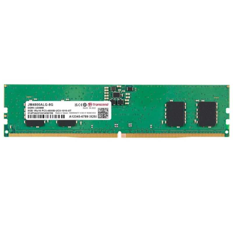 TRANSCEND 8GB JM DDR5 4800 U-DIMM 1RX16 1GX16
